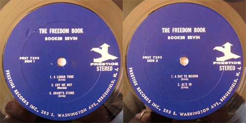 booker ervin - the freedom book - labels
