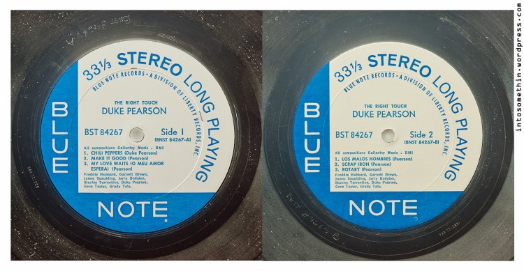 duke pearson - the right touch - labels